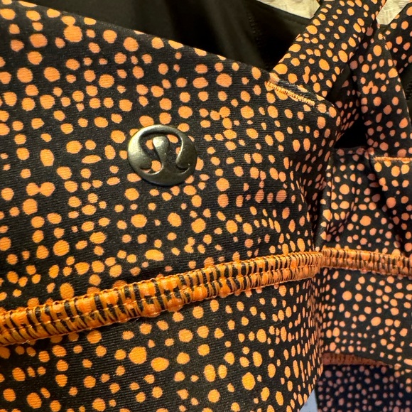 NWT Lululemon Energy Bra (H2O), Bubbles Sunny Coral Deep Coal. Gym/Swim, UPF 50+ - Picture 12 of 13
